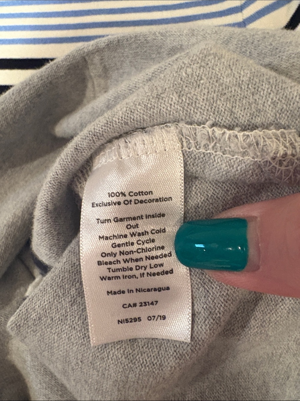 TALBOTS AUTHENTIC TALBOTS TEE - RANDALL STRIPE SIZE P - Picture 11 of 11